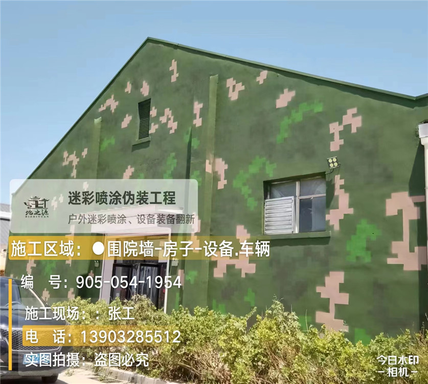 阳泉外墙数码迷彩漆施工报价清单(100㎡标准墙面测算)